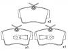 剎車片 Brake Pad Set:16 05 612